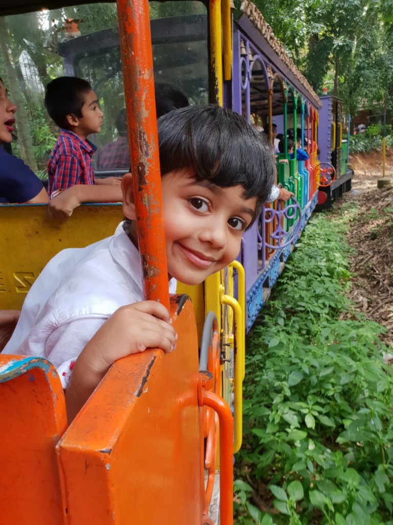 On the Toy Train at Cubbon Park